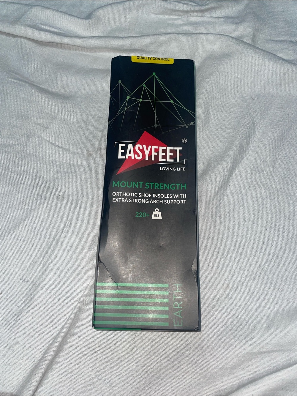 EASYFEET Mount Strength 5 Elements Earth Orthotic Shoe Insoles Size M